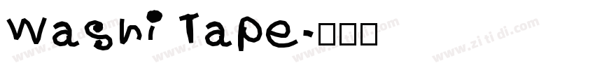 Washi Tape字体转换